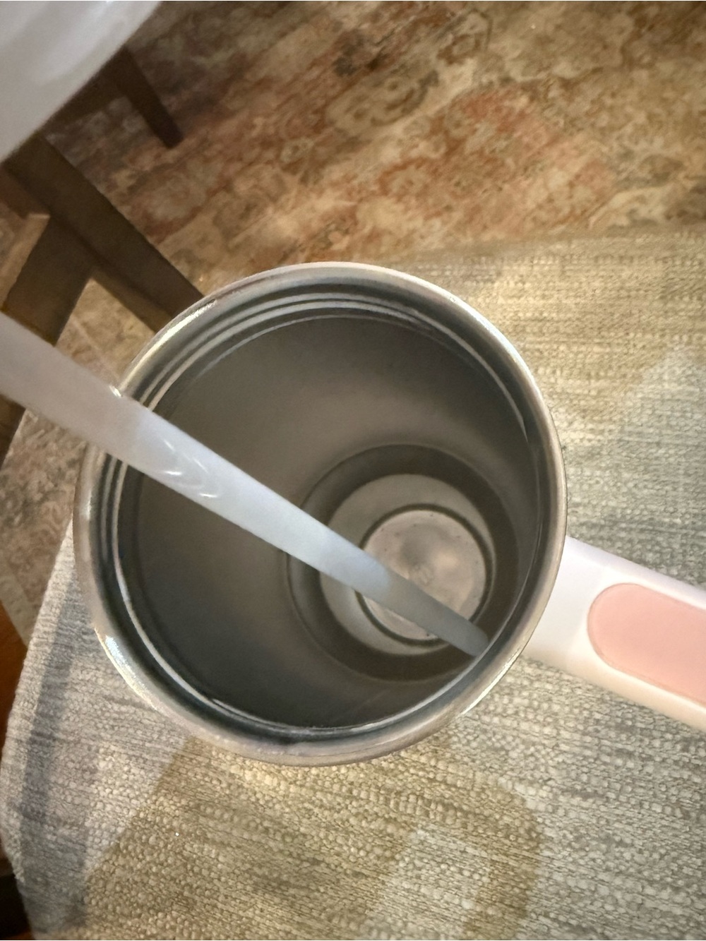 Stanley Blush Pink Insulated Travel Mug with Handle - Picture 6 of 6